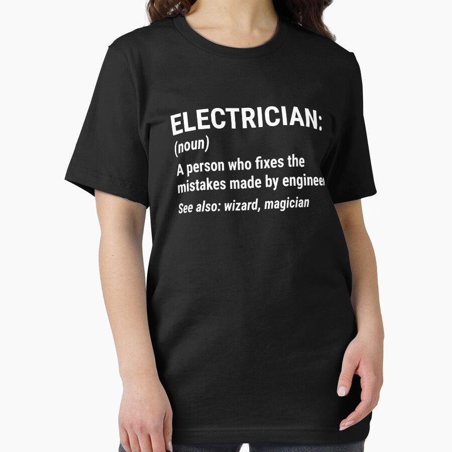 Funny Electrician Definition Engineer Gift T-Shirt by zcecmza