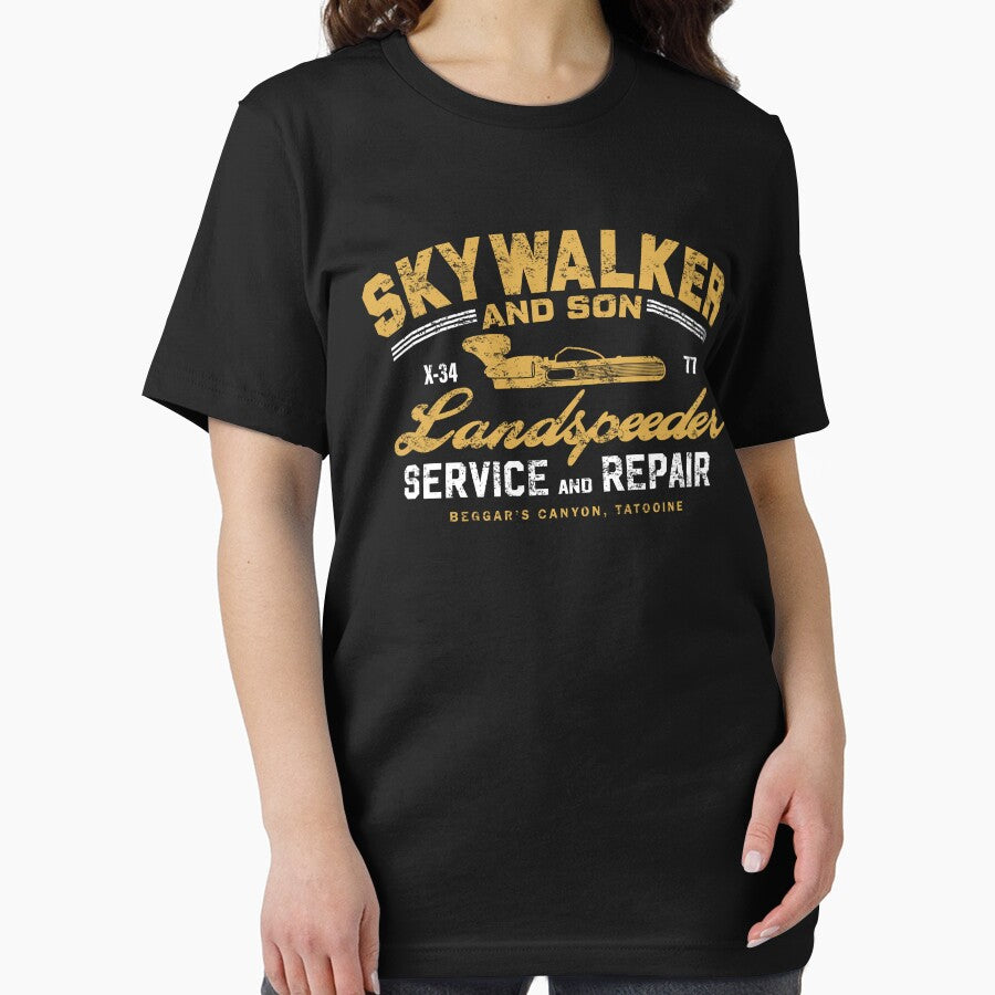 Skywalker And Son Landspeeder by Candywrap Studio