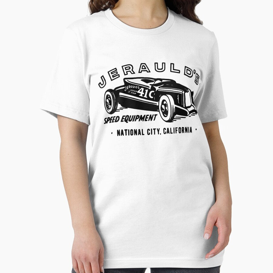 Vintage Jerauld's Speed equipment California - black print by retropetrol