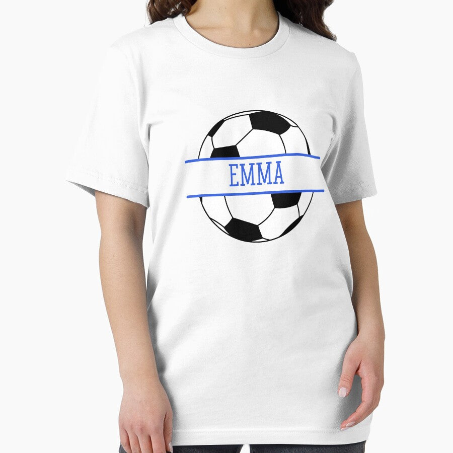 Emma Personalized Soccer Ball by AtriumHouse Unisex , , , Long Sleeve Tee