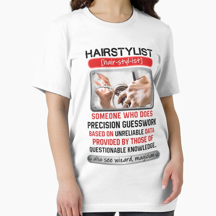 Awesome Hairstylist Who Does Precision Guesswork by triclownmerch