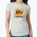 Burger Apocalypse NYC: Mushroom Cloud Explosion Skyline Comedy Extreme by irfanshikh