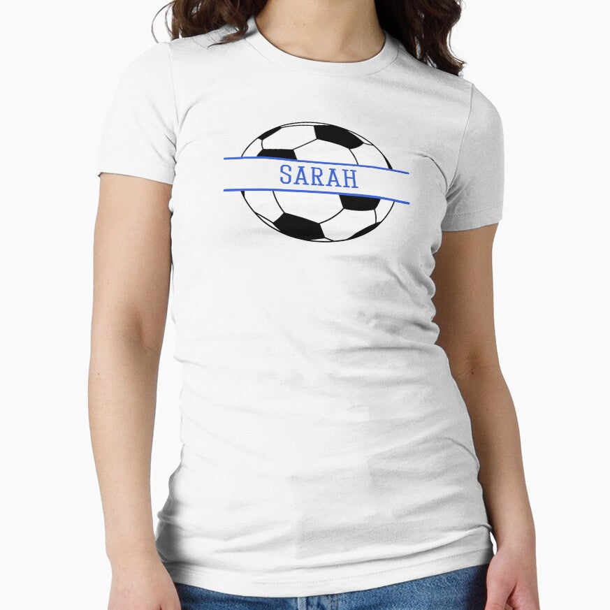 Sarah Personalized Soccer Ball by AtriumHouse Unisex , , , Long Sleeve Tee