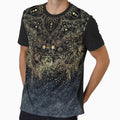 Blue Gold Mandala Floral by InovArtS