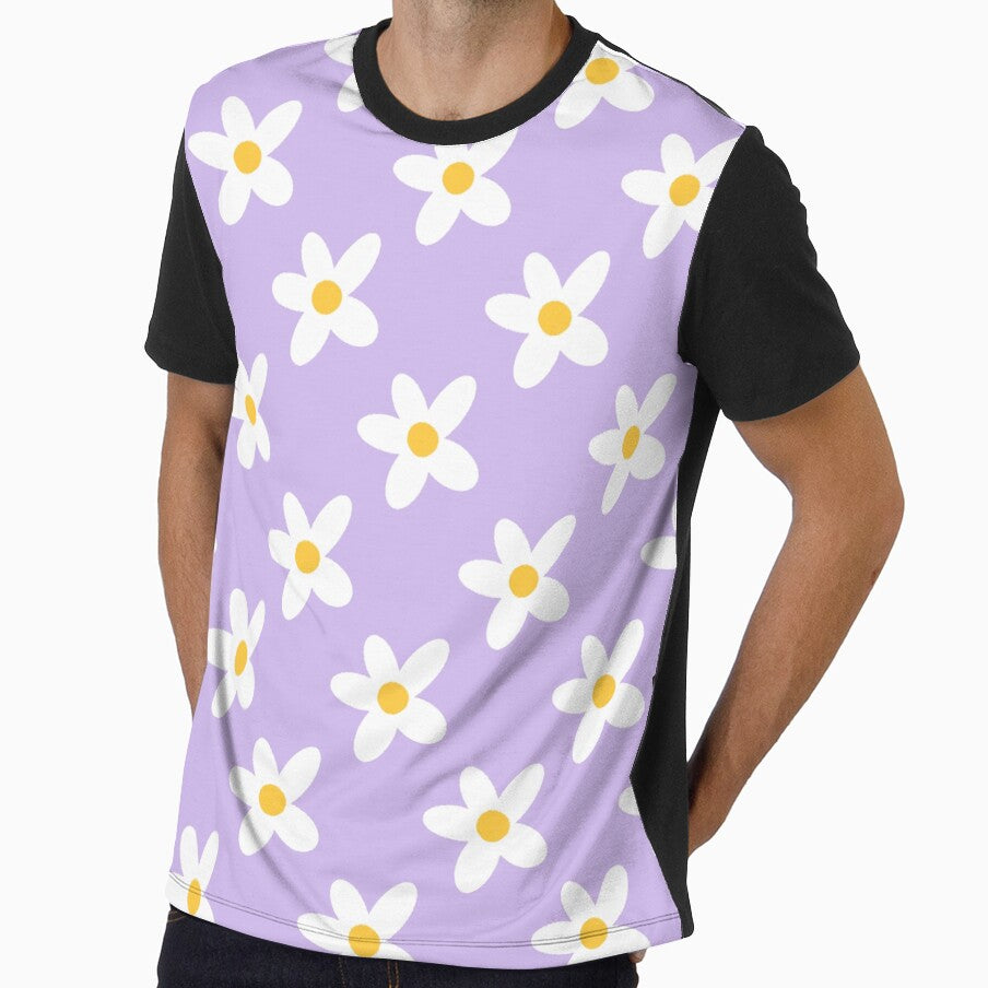 Cute and Simple Flower (Purple Background) by KharaFox Design