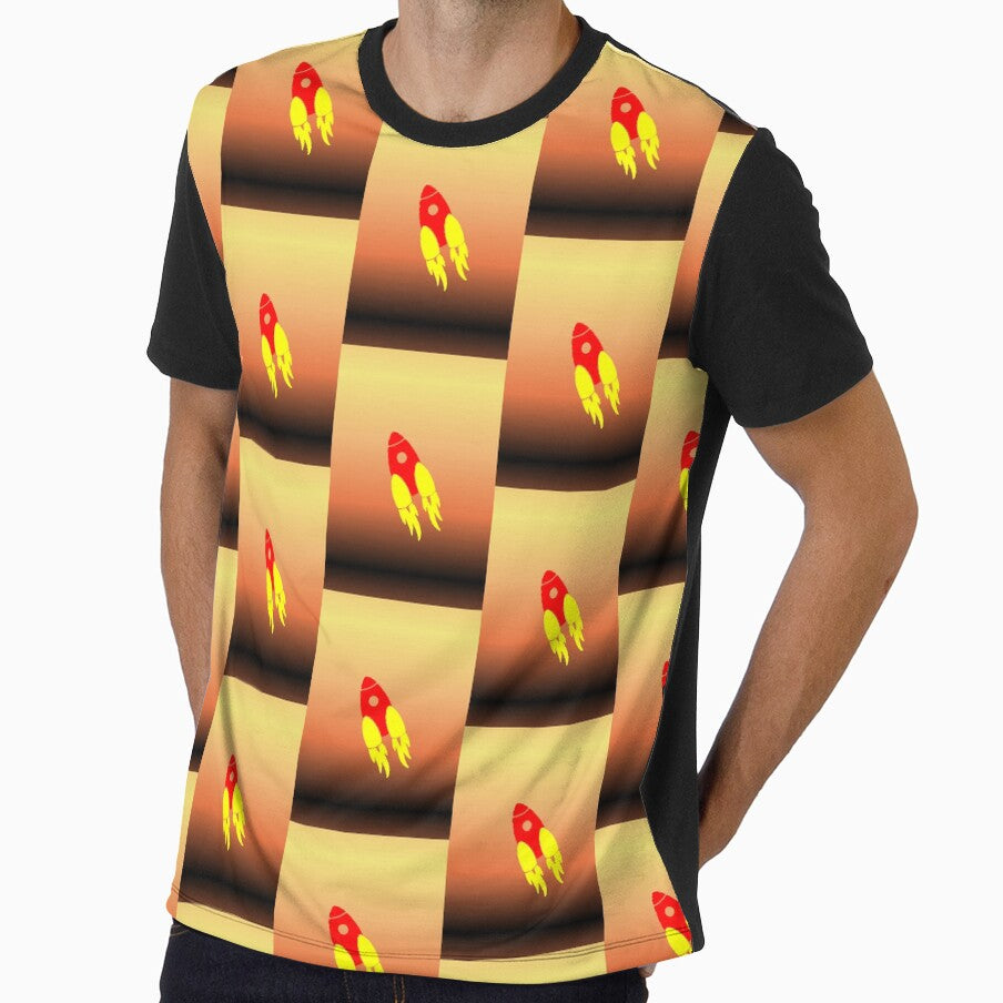 Retro Rocket Takeoff Space Pixel Motivation by AstronautMerch