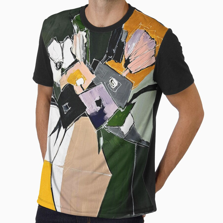Geometric Floral Modern Contemporary Green Gold by BuckaBaby