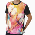 Vibrant Watercolor Cotton Flowers by A-C-G