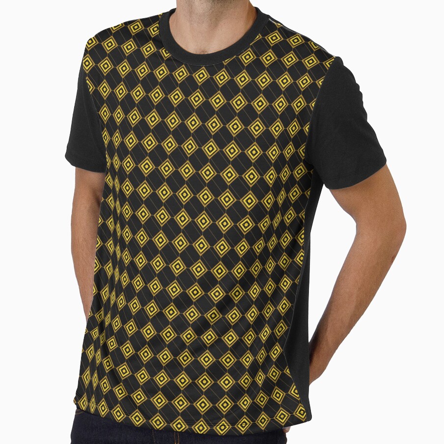 Luxury African Black Gold Diamond Geometric Pattern by AfricanArtHub