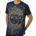 Celestial Sun and Moon Face Gold by AEVORI
