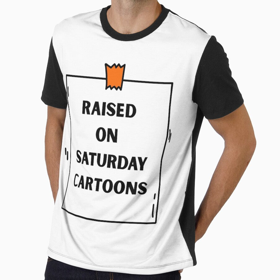 Raised on Saturday Cartoons | Retro Nostalgia Gifts for Old School Lovers by BrokenLabel