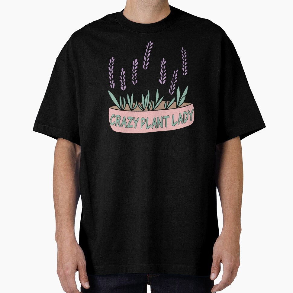Crazy Plant Lady funny pot illustration by Pexilus