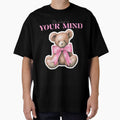 Be kind to your mind vintage teddy bear pink bow by SoulfulT