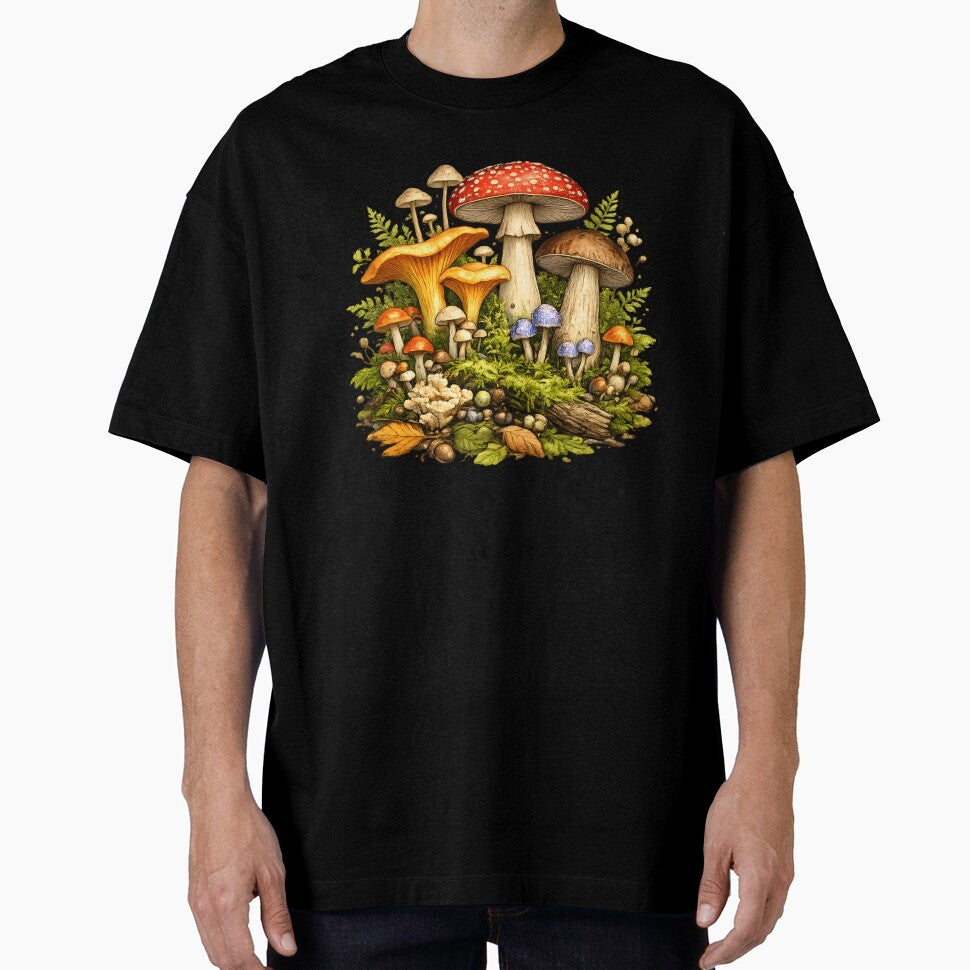 Cool Mushroom Mycology Gift for Fungi Lovers Cottagecore Goblincore Art Design by Divakar Fashion