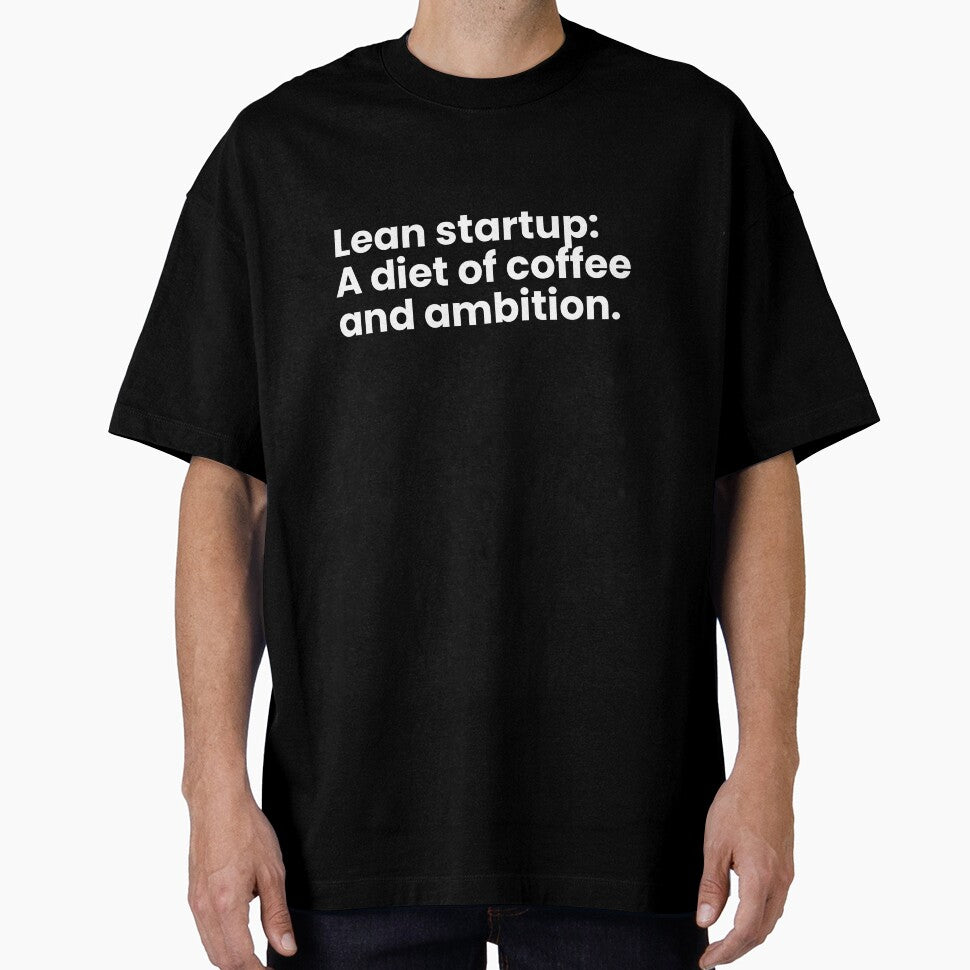 Lean startup: A diet of coffee and ambition. by TrendStamps