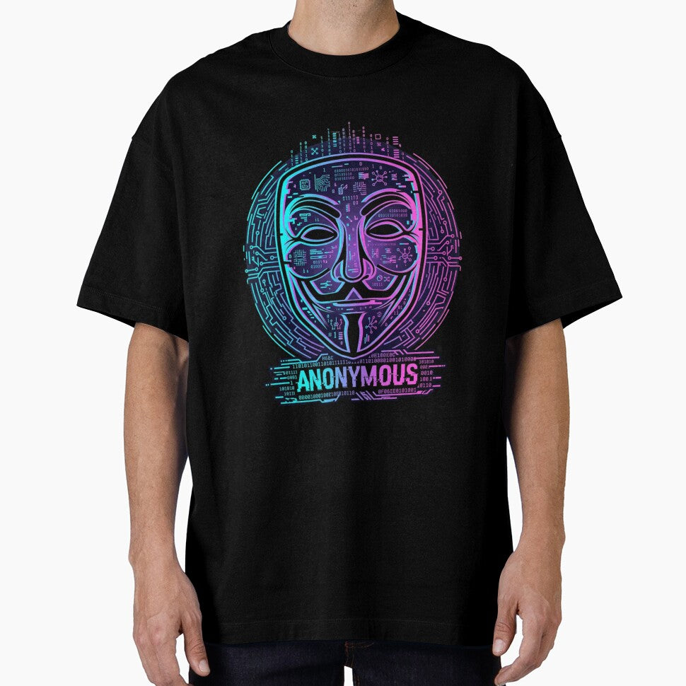 Glitch Mask Hacker Anonymous Shirt by KurtByteStudio