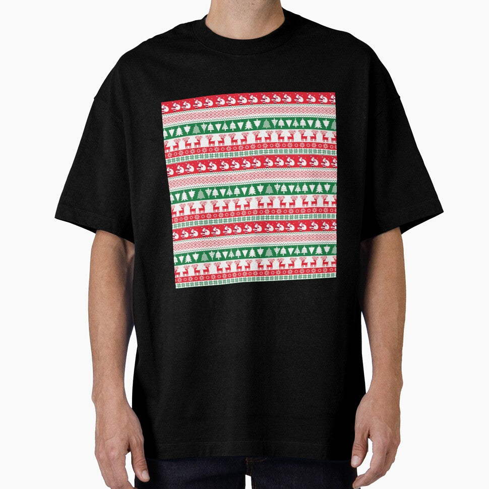 Jolly Holiday Pattern - Santa, Trees & Reindeer by Yves Artico