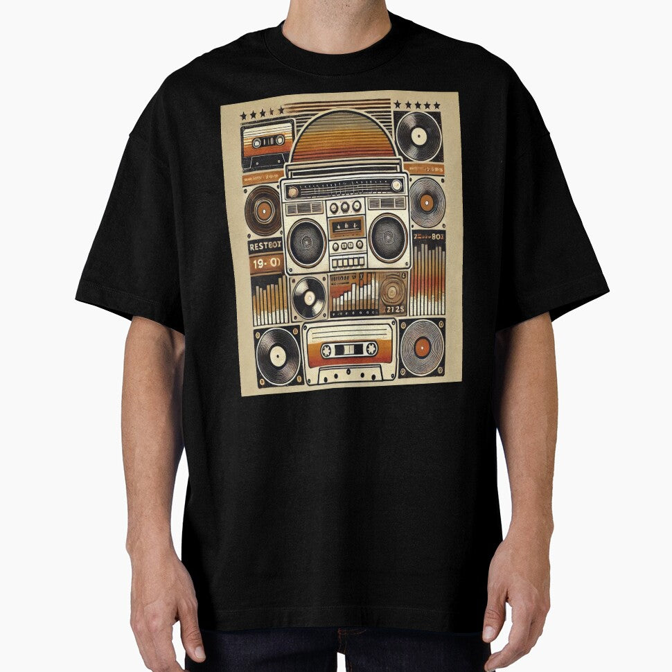 Vintage Retro Vibes - 70s & 80s Aesthetic T-Shirt Design - Model 2 by NeonBot_Shop