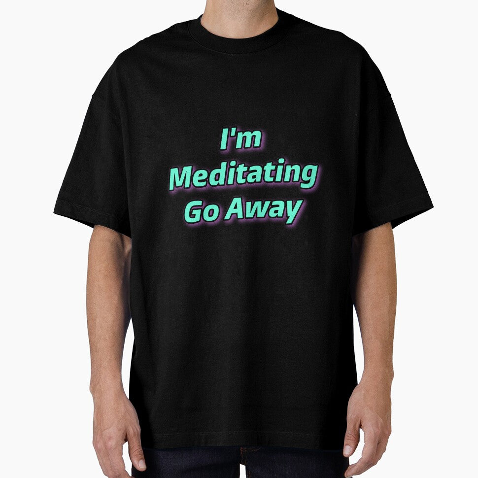Meditating go away by GemimaRosaArt