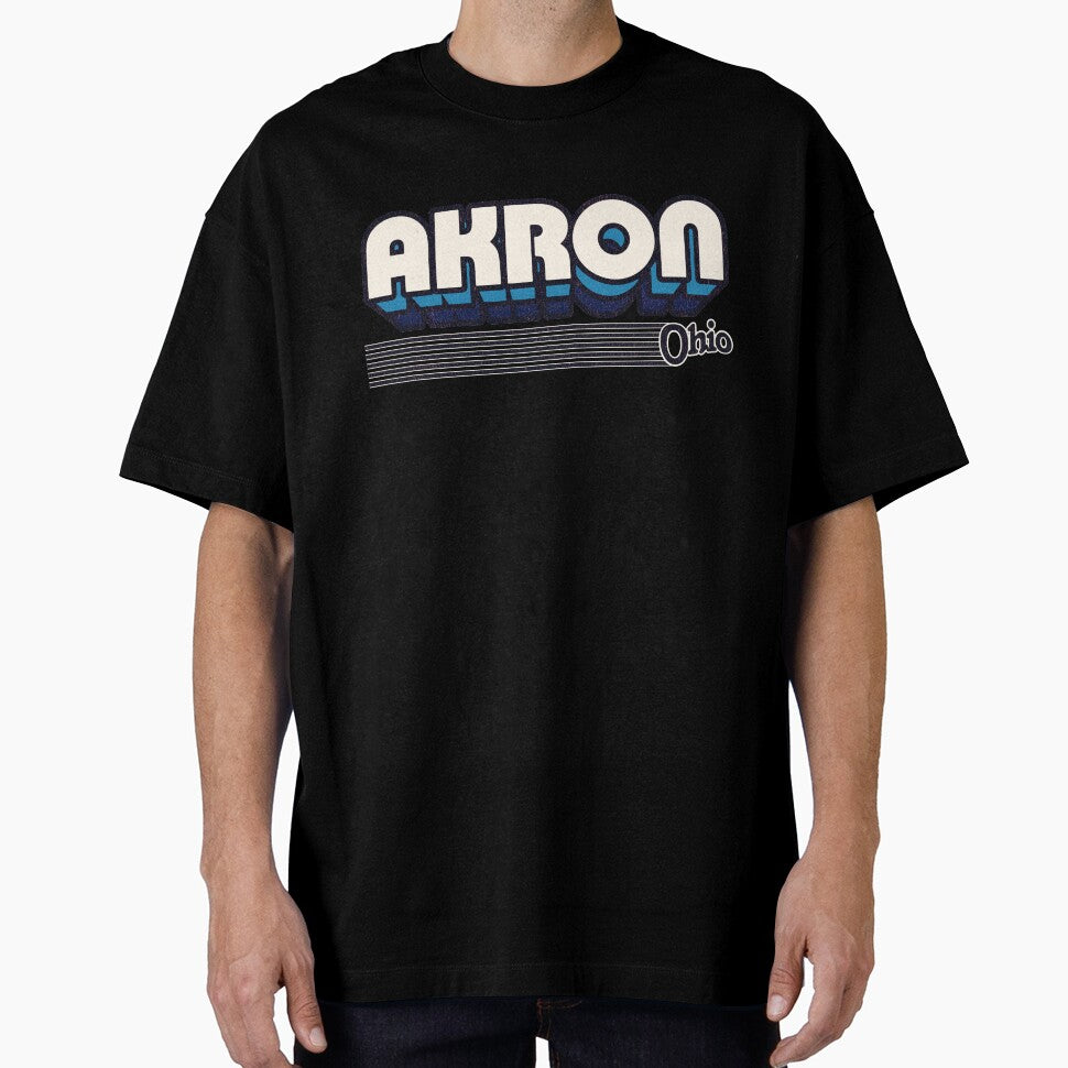 Akron, Ohio | Retro Stripes by retroready