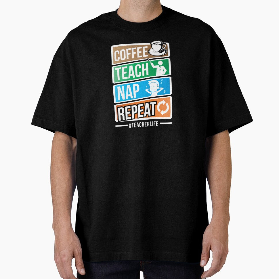 Teacher Teacher's Day Coffee Nap Teacher's Gift by haselshirt