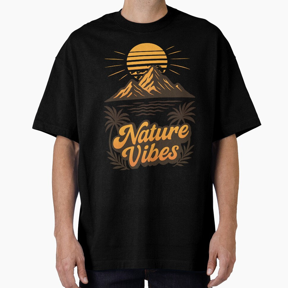 Vintage Nature Vibes – Sunset Mountains & Palms by ARS ORBA