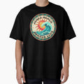 Jones Beach Summer Club Retro Badge - Vintage Sun & Waves by FitEnvy
