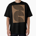 Zen Brown Retro Mid Century Line Pattern by Inogitna Designs