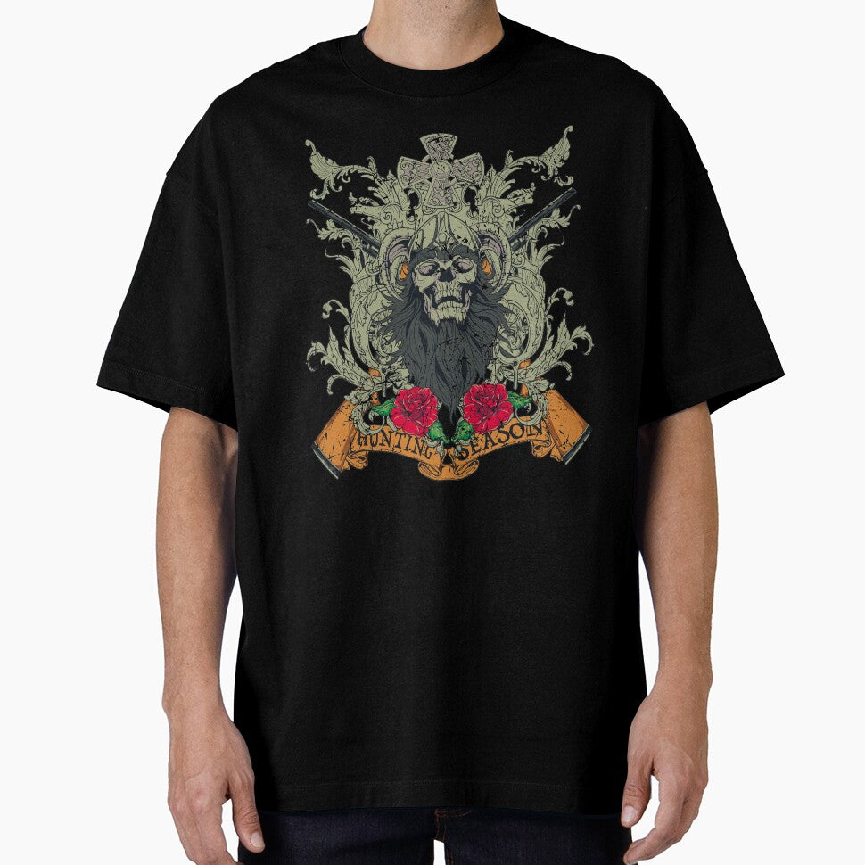 Hunting Season Skull Distressed Artwork by lushglory