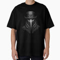Plague Doctor Mask Dark Gothic Black and White Art by inkoutninja
