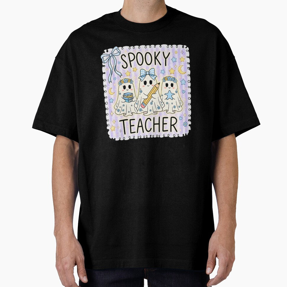 Spooky Teacher – Cute Kawaii Ghost Halloween School Art by anabellstar design co
