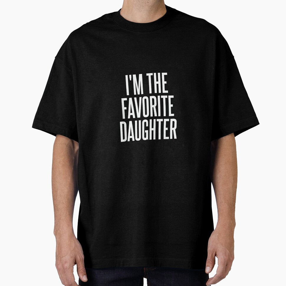 Family Favorites Gifts & more I'm The Favorite Daughter - Unisex-Adults & Kids - Black - Small - Short Sleeve - Cotton Blend, Polyester - Humorous - Fun - Novelty by CherylCGarrison