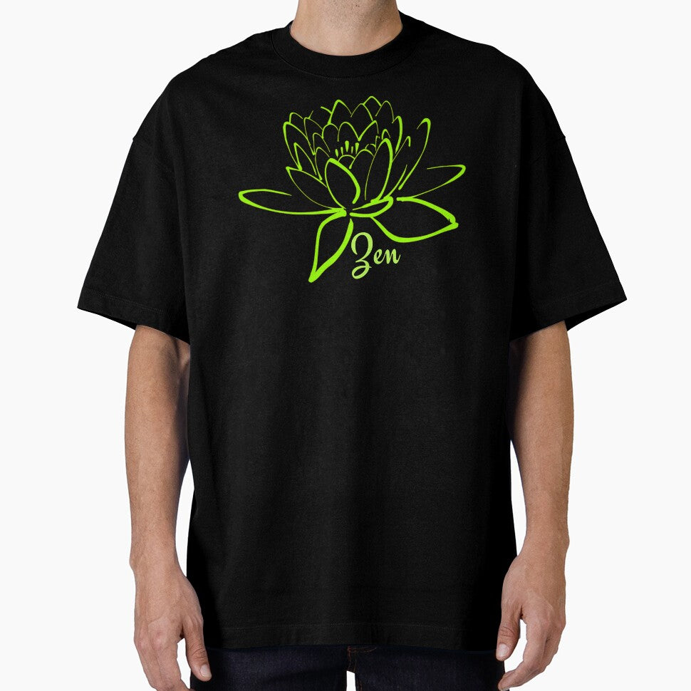 Lotus Zen Flower Green - Yoga Meditation by Paulele