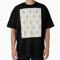 Tan and White Geometric Shape Pattern Pairs DE 2022 Popular Color Doric White DET641 by ColorOfTheYears
