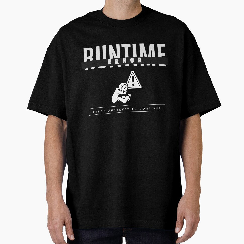 Runtime Funny Programmer Streetwear T-Shirt For Dark Color by SimplyDraftShop