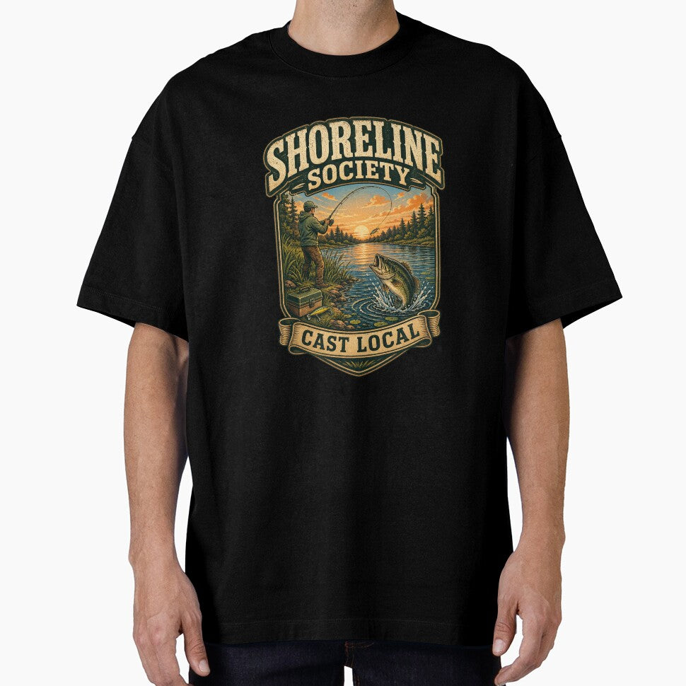 Shoreline Society Cast Local Fishing Shirt by Andrew Lomax