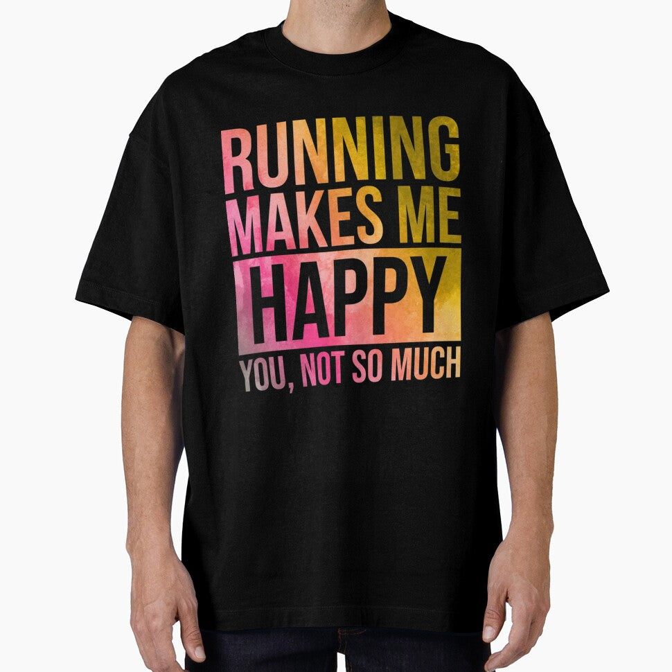 Running Makes Me Happy in Watercolo| Perfect Gift by sherricam