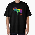 Moose colorful low poly art HUNTING theme- hunters gift by taaddison50