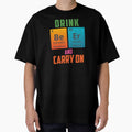 DRINK BEER AND CARRY ON - Positive, motivational, funny quotes written by chemical elements by VugArtShop
