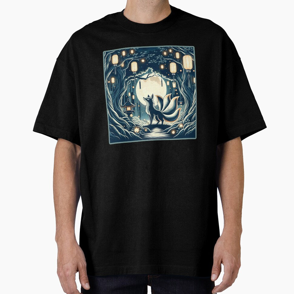 Enchanted Japanese Kitsune Forest. Japanese folklore. by Unitepeople