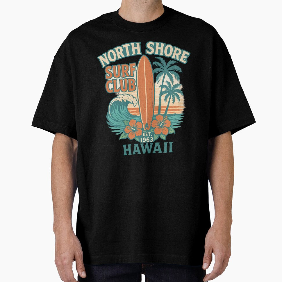 North Shore Surf Club - Vintage Hawaiian Design by CreativeGorillas