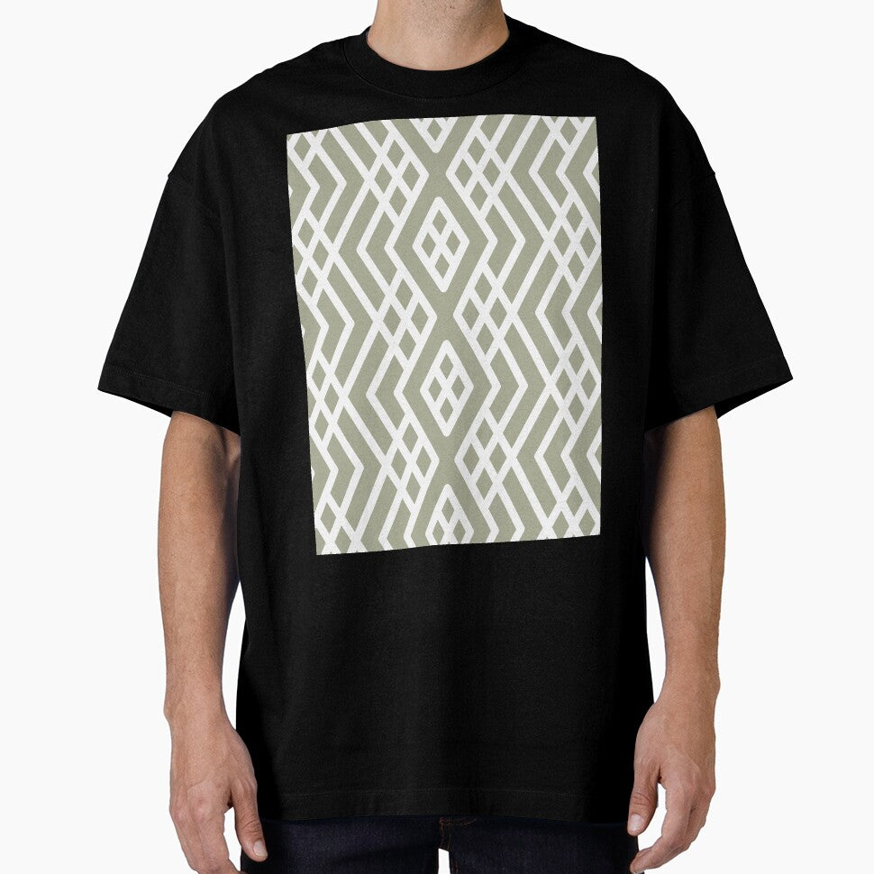 Green and White Geometric Shape Mosaic Pattern 3 Coordinates w/ PPG 2022 Color of the Year Olive Sprig PPG1125-4 - Colour Trends - Hue - Shade by ColorOfTheYears