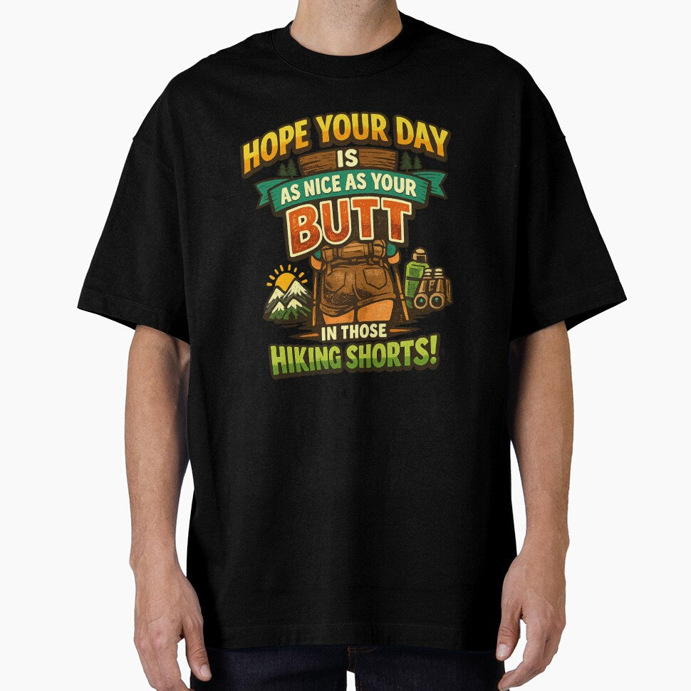Funny Mountain Hiking Butt Quote Retro Camper Trail Humor by MagicSD Designs