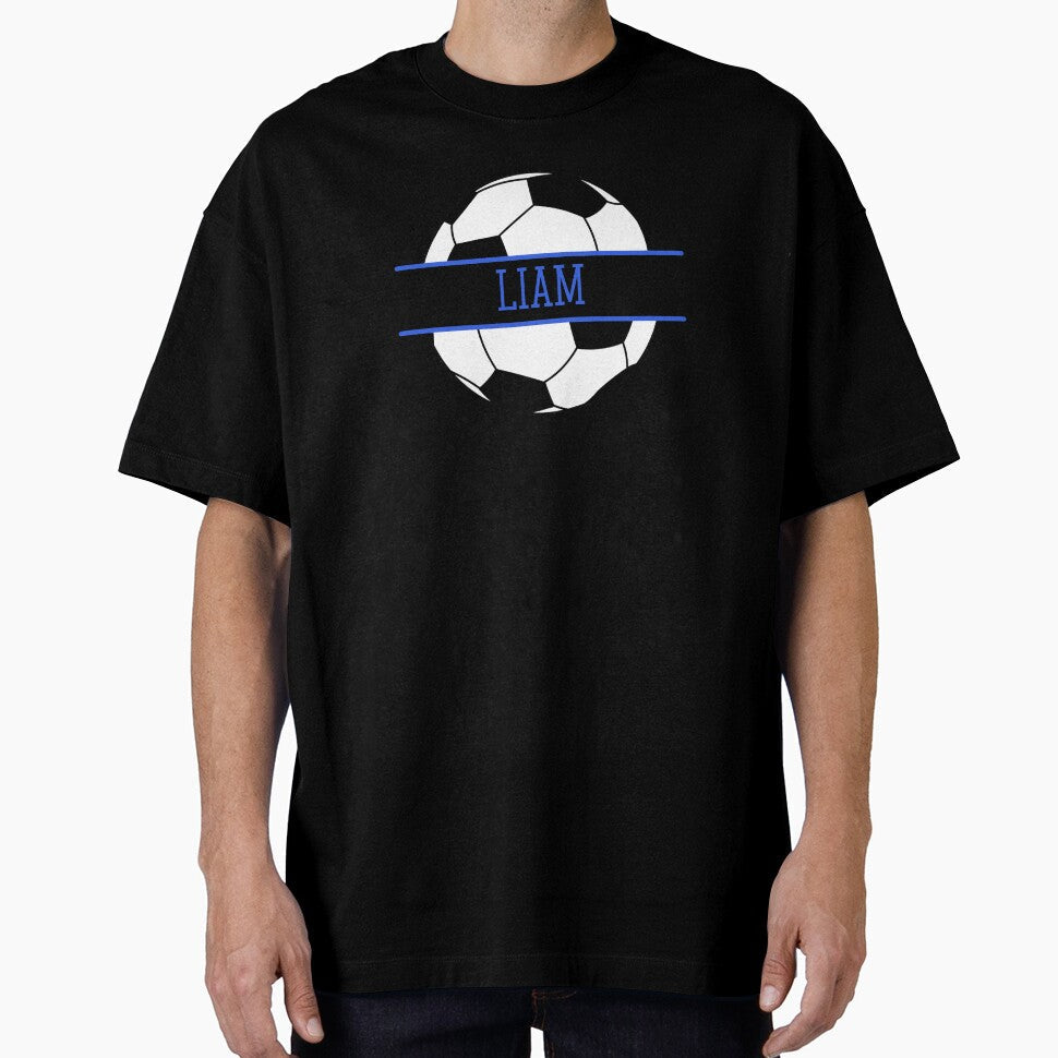 Liam Personalized Soccer Ball by AtriumHouse Unisex , , , Long Sleeve Tee
