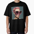 Portrait of Woman with Large Pink Sunglasses by katiebca2