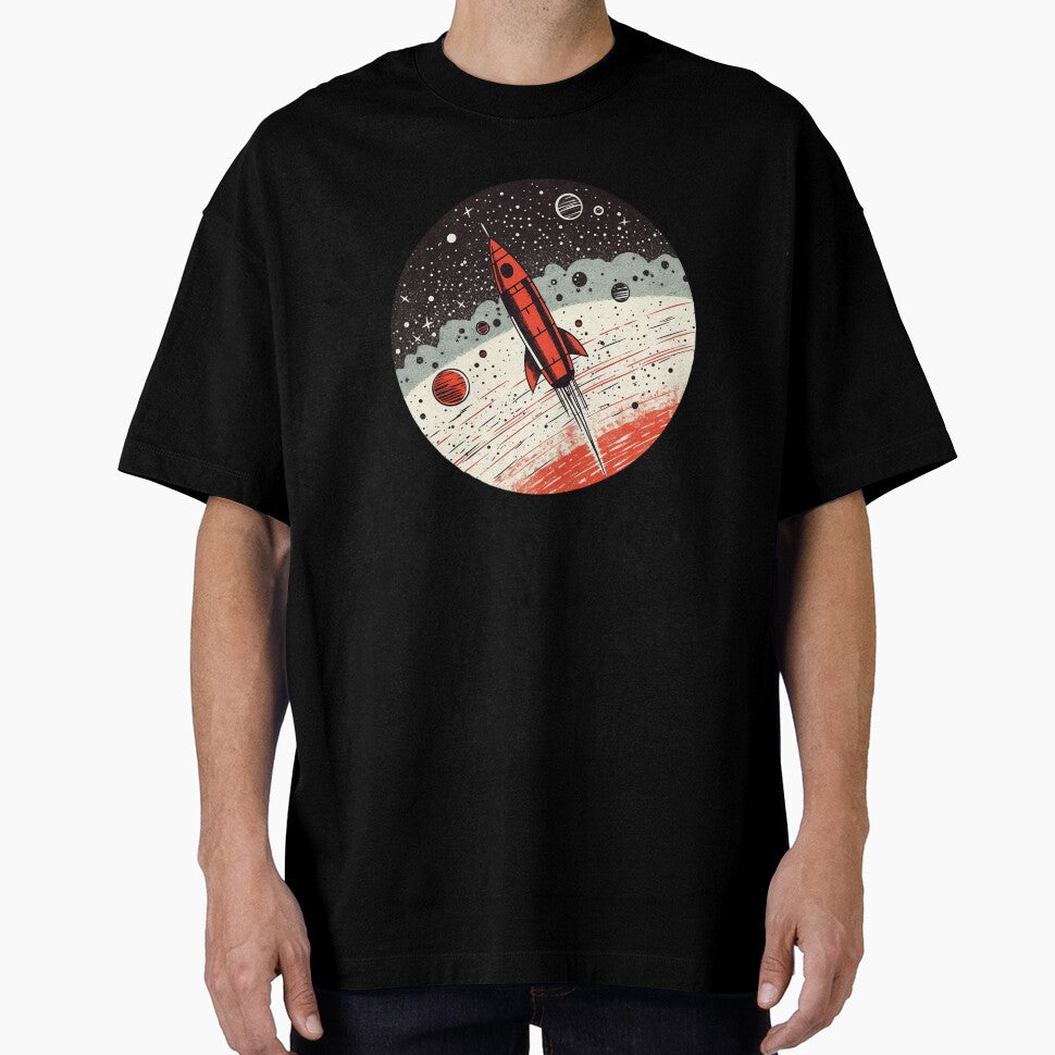 Retro Futuristic Rocket Launch - 1960s Space Exploration by NumericaDesigns