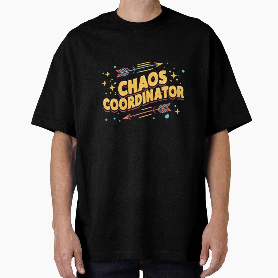 Chaos Coordinator | Funny Parent & Teacher Quote | Humorous Mom Life & Boss Design | Witty Work & Family Humor | Colorful Arrow & Star Art by Colorful-Garden