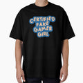 Certified Fake Gamer Girl Blue & Tan by FakeGamerGirls