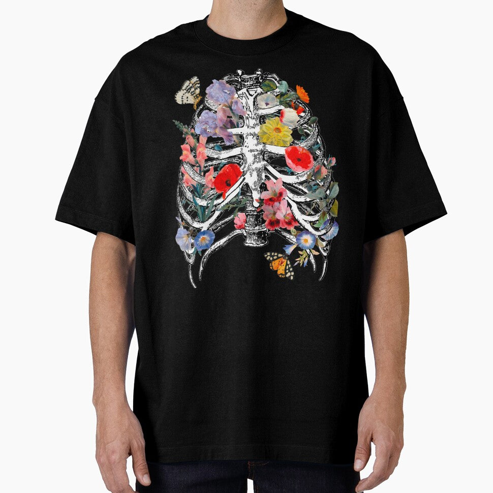 Ribcage and flowers gothis fairycore by HotSnob
