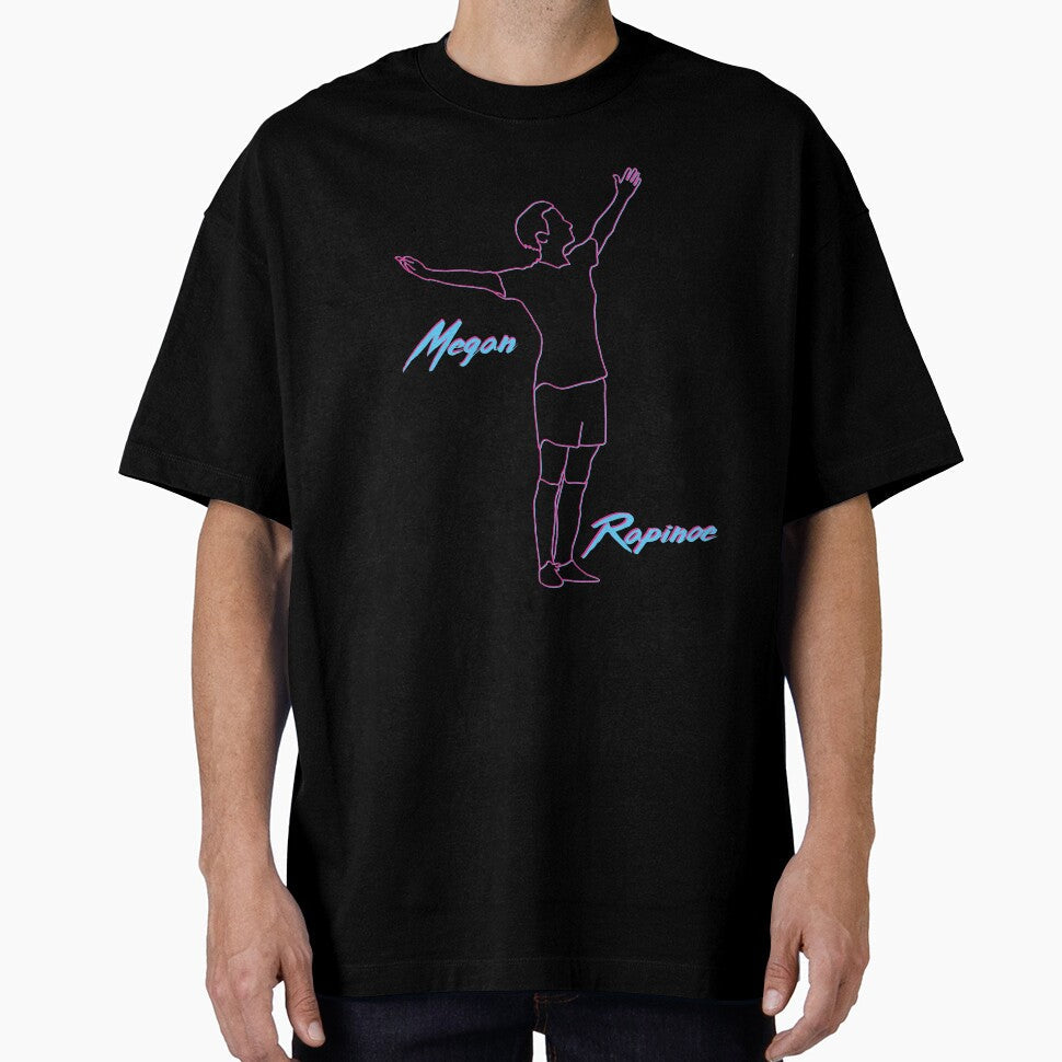Megan Rapinoe Miami Vice Wave 80s 90s Style USWNT by Hevding Unisex , , , Long Sleeve Tee